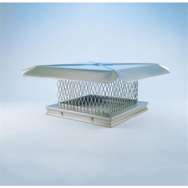 Integra Miltex Gelco 13108 12 Inch  x 12 Inch  Gelco Stainless Steel Single-flue Chiminey Cap  304-alloy 13108